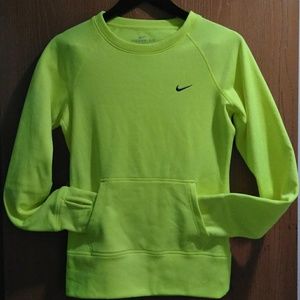 Nike Therma Fit XS Sweatshirt Neon Yellow